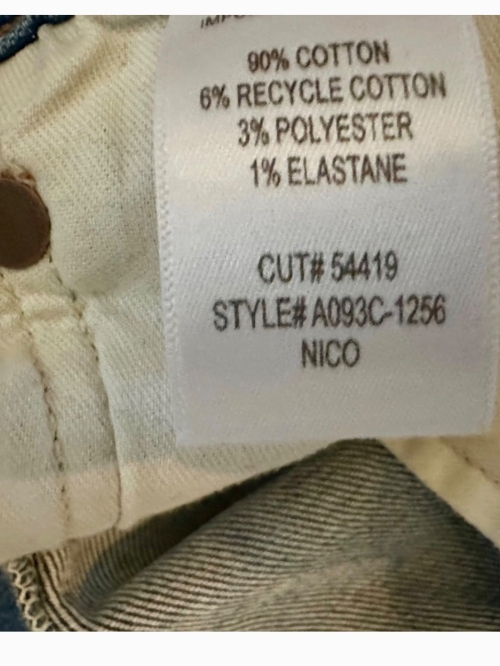AGOLDE Nico High Rise Slim Jeans in Shoreline | Size 27 | Distressed Button Fly - Picture 7 of 8